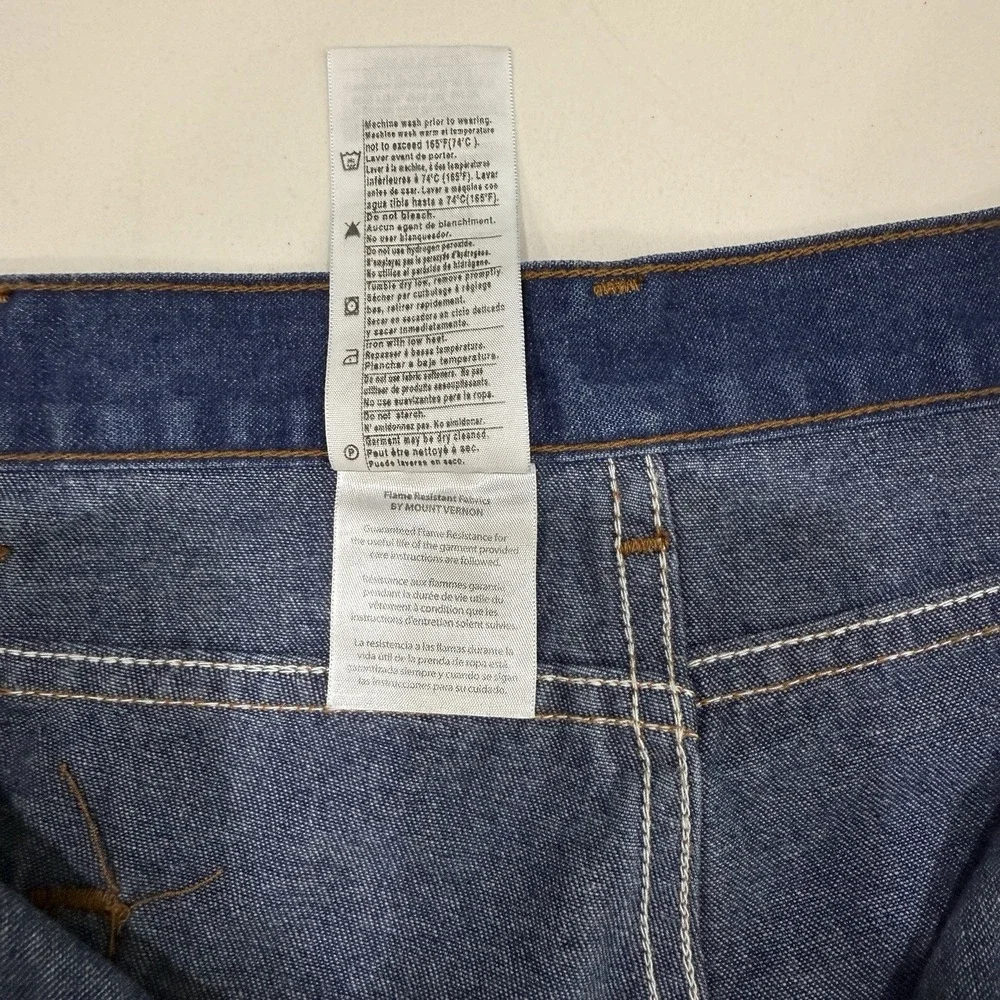 Carhartt FR Jeans Mens 44x32 Dark Wash FRB100DNM Workwear‎ Flame Resistant 2HRC